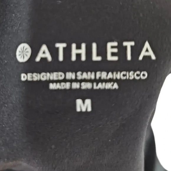 Athleta Conscious Crop Bikini Top Black Size M - Picture 7 of 7